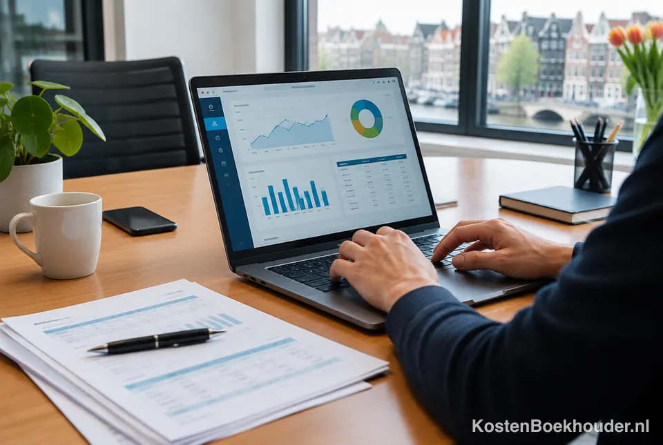 Salarisadministratie op de laptop
